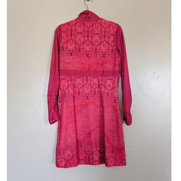prAna Dress Womens Medium Hot Pink Activewear Stretch Performance‎ Boho Vacation - Picture 3 of 8